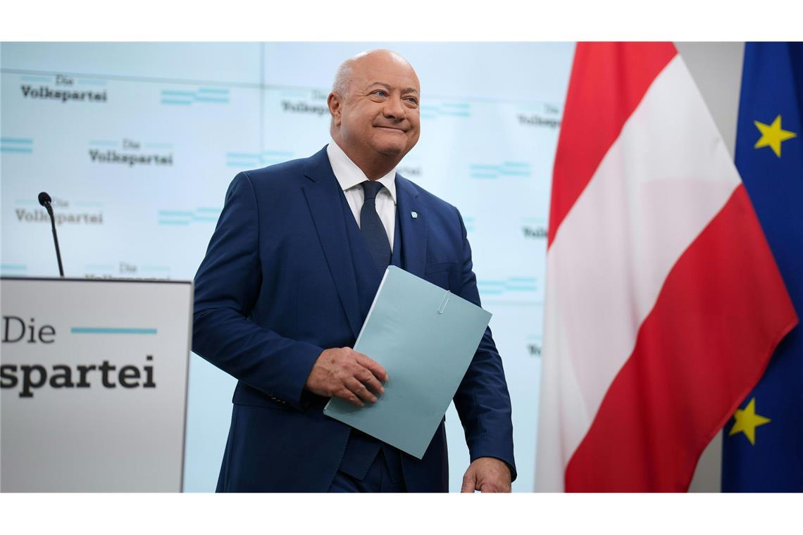 Drei Mitte-Parteien bilden Koalition in Österreich Der konservative Parteichef Christian Stocker wird Kanzler. (Foto: Archiv)