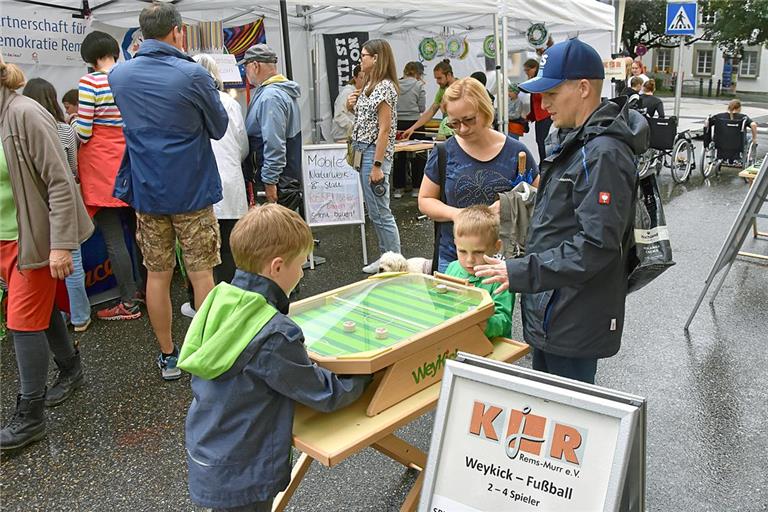 Der Kreisjugendring war auch beim Naturparkmarkt in Backnang präsent. Archivbild: Alexander Becher