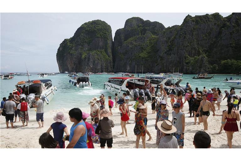 Der Maya Bay in Thailand ist ein Hotspot für Touristen. (Archivfoto)