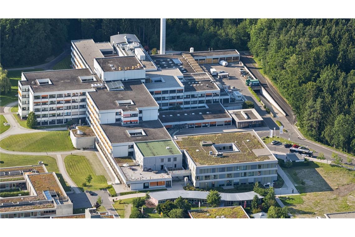 Der Medizin Campus Bodensee in Friedrichshafen von oben.
