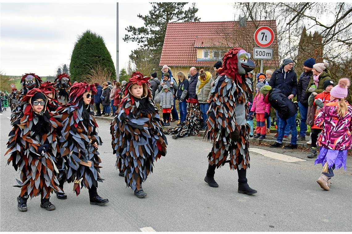 Der Murrtalspatz ist die Symbolfigur des Faschingsvereins Burgstetten und ebenfalls Teil des großen Jubiläumsumzugs.  Archivfoto: Tobias Sellmaier