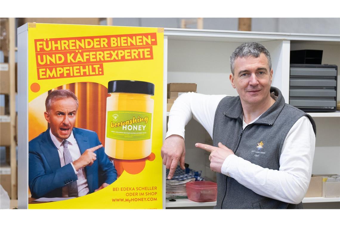 Der sächsische Imker Rico Heinzig  warb mit einem nach einer Sendung des „ZDF Magazin Royale“ kreierten „Beewashing“-Honig.