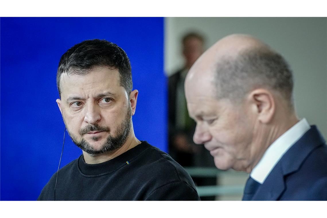 Der ukrainische Präsident Wolodymyr Selenskyj hat Bundeskanzler Olaf Scholz in Berlin besucht.