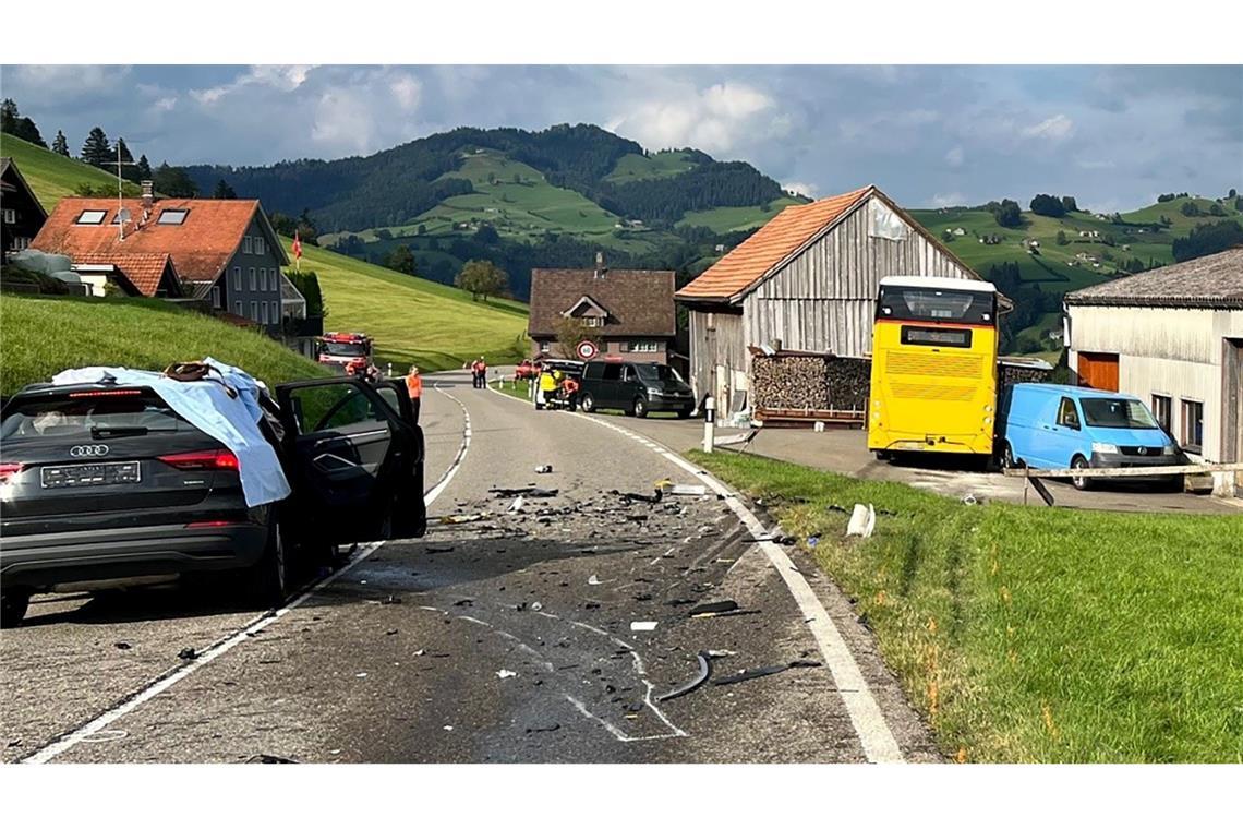 Der Unfall passierte im Schweizer Kanton St. Gallen (Handout).