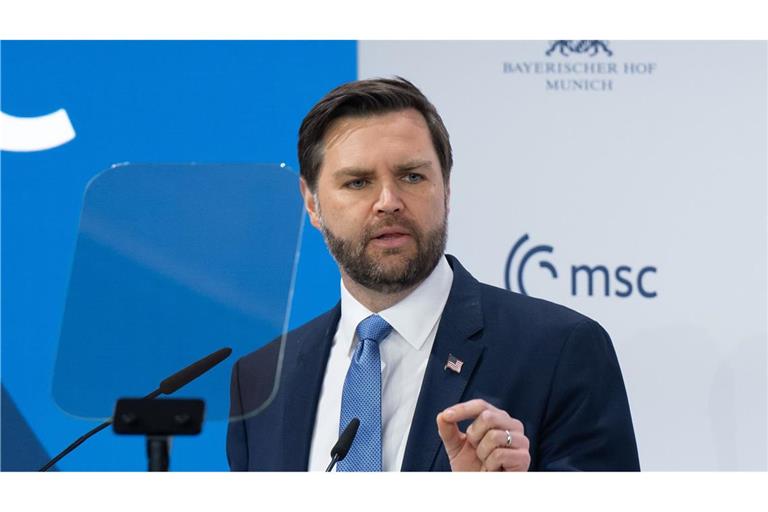 Der US-Vizepräsident J.D. Vance bei der Münchner Sicherheitskonferenz