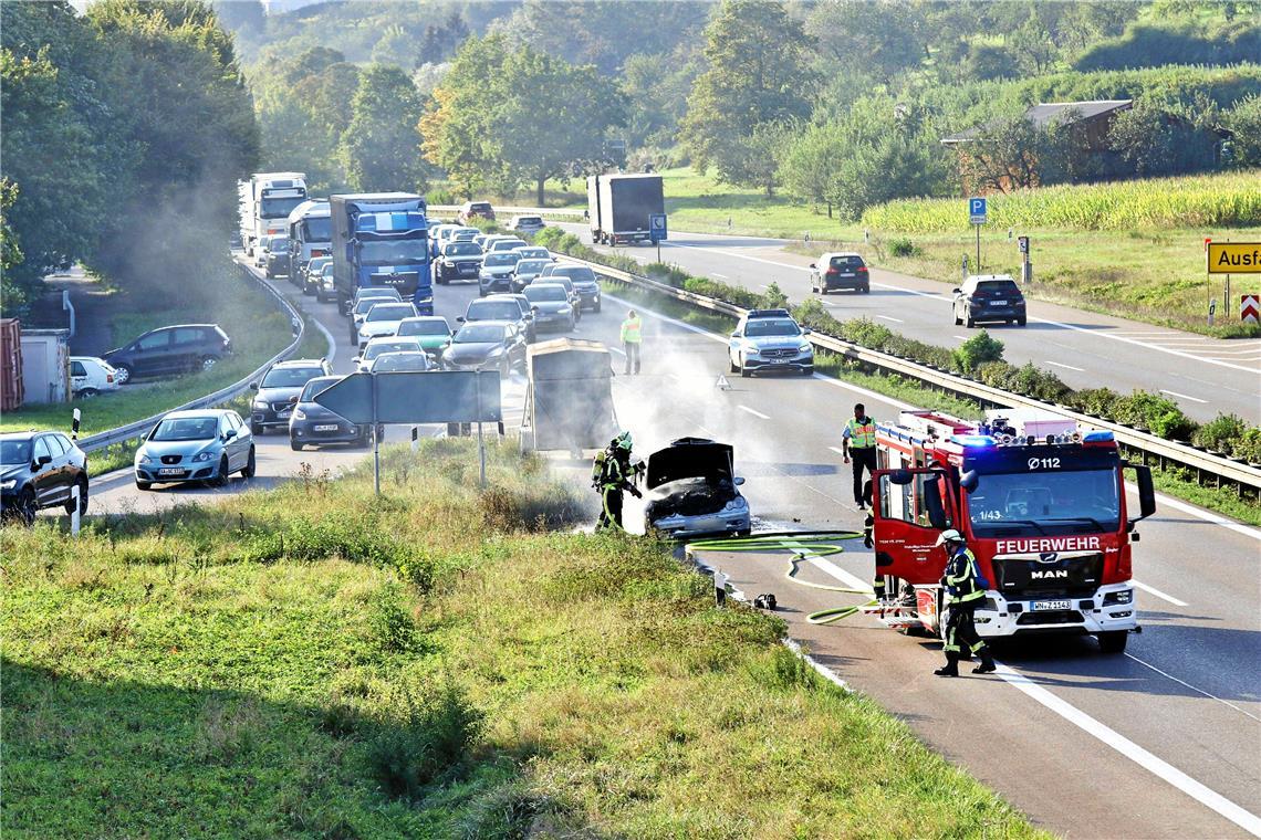 Der Verkehr wurde vorübergehend umgeleitet. Foto: 7aktuell.de/Kevin Lermer