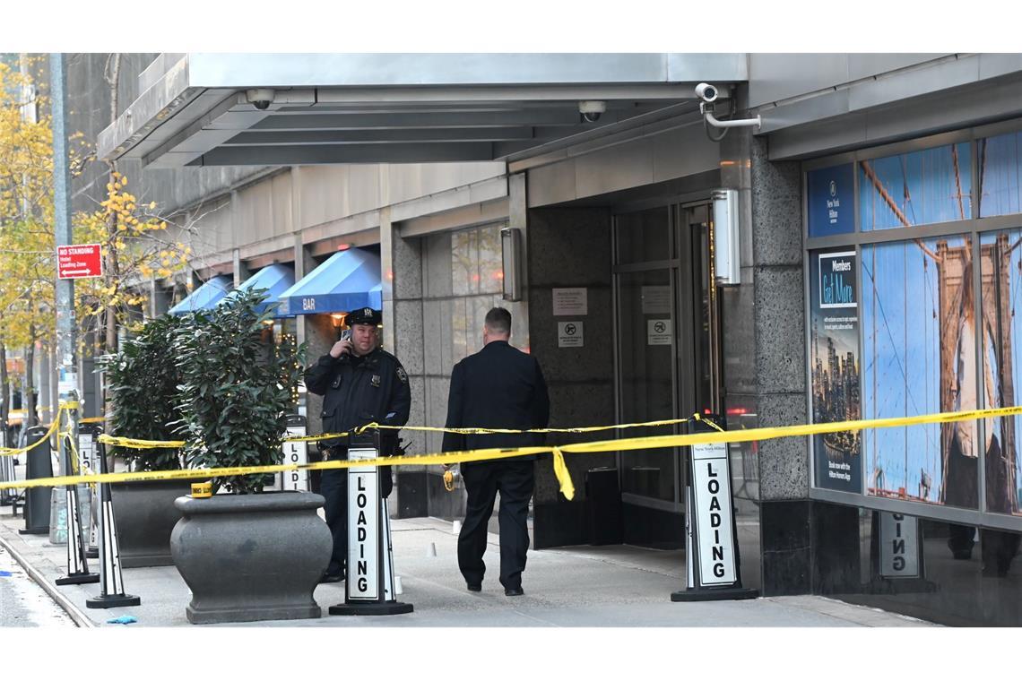 Der Versicherungsmann wurde vor einem Hotel- und Wohngebäude nahe dem Times Square erschossen.