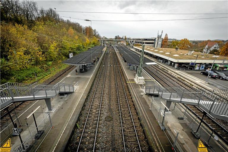 Der Vorfall ereignete sich an Gleis vier des Backnanger Bahnhofs. Archivfoto: Alexander Becher