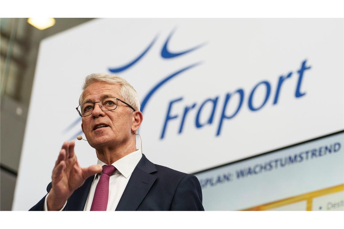 Der Vorstandsvorsitzende der Fraport AG, Stefan Schulte.