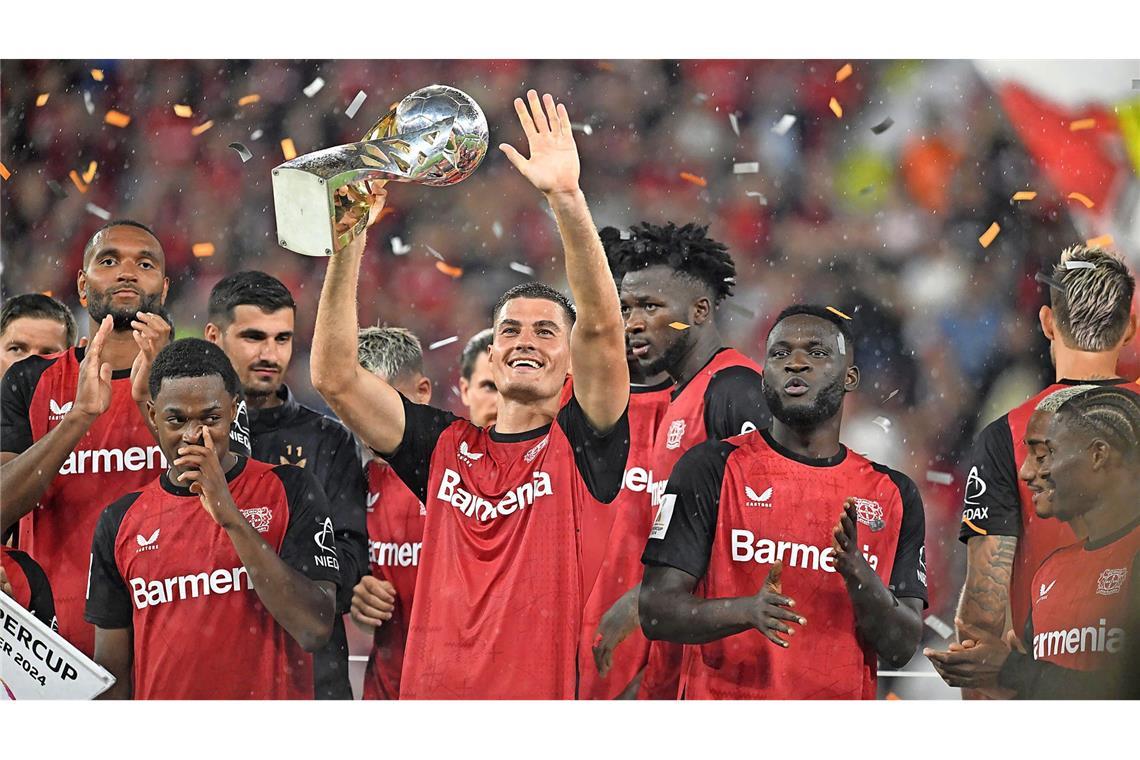 Deutscher Meister, Pokalsieger – und nun auch Supercup-Gewinner: Bayer Leverkusen