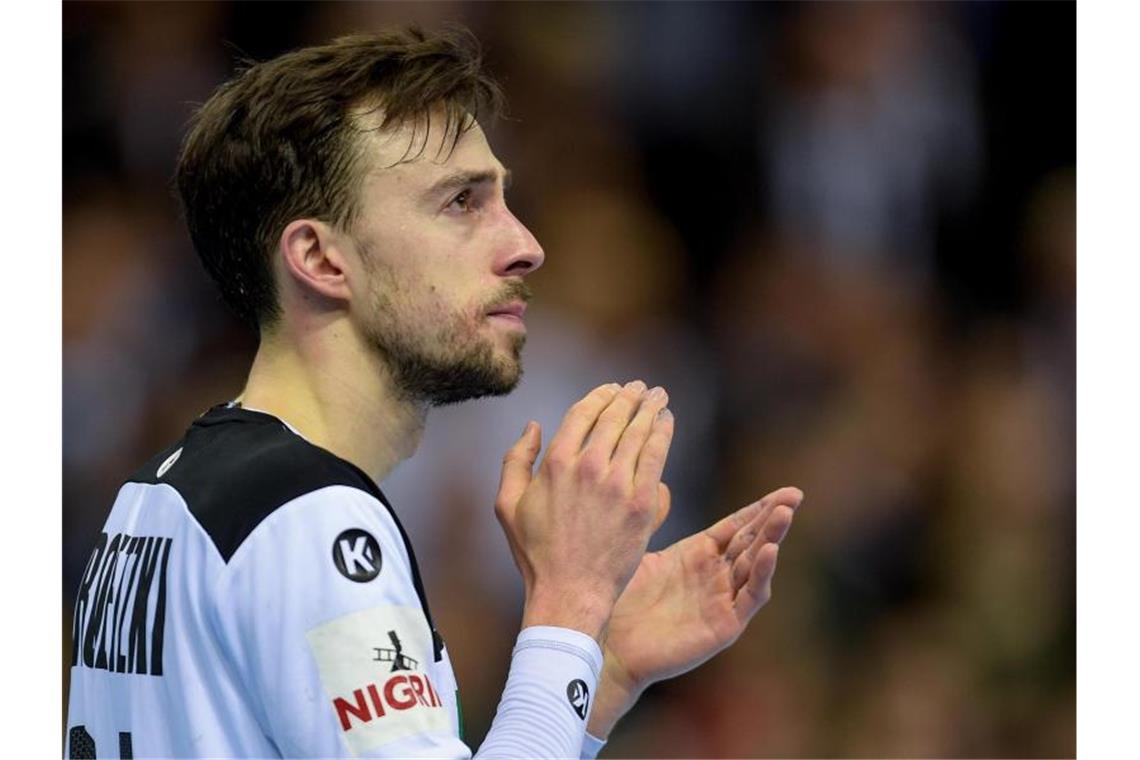 Nationalspieler Groetzki zu EM-Aus: „Enttäuschung ist groß“ Deutschlands Patrick Groetzki nach dem Spiel. Foto: Axel Heimken/dpa/Archivbild