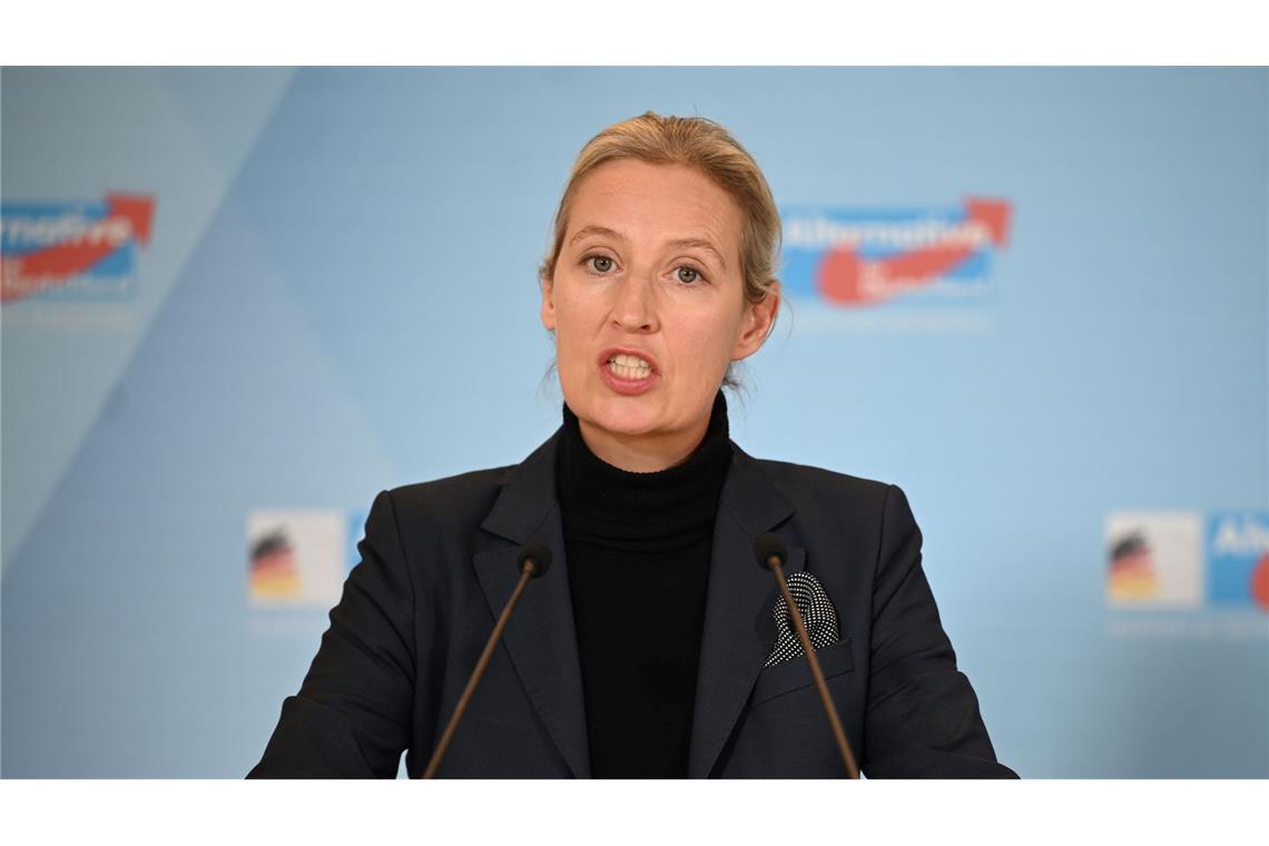 Die AfD wird aktuell als rechtsextremistischer Verdachtsfall vom Verfassungsschutz beobachtet. Alice Weidel will die Partei als Kanzlerkandidatin in den Bundestagswahlkampf führen. (Archivfoto)