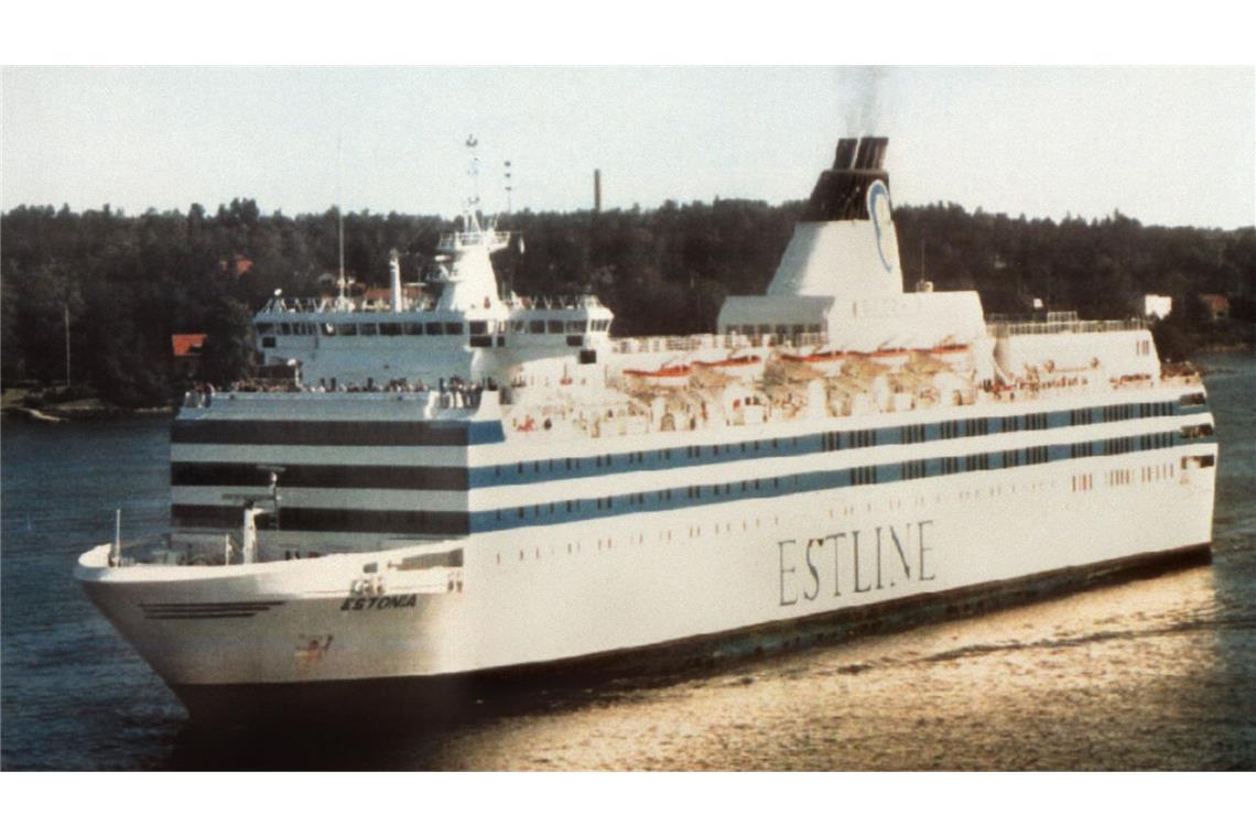 Die Autofähre „MS Estonia“ der Reederei Estline (Archivbild). Die „Estonia“ war 1994 mit 989 Menschen an Bord auf dem Weg von Tallinn nach Stockholm vor der finnischen Südküste gesunken.