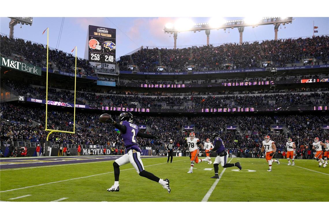 Die Baltimore Ravens hatten gegen die Cleveland Browns keine Probleme und holten sich den AFC-North-Titel.