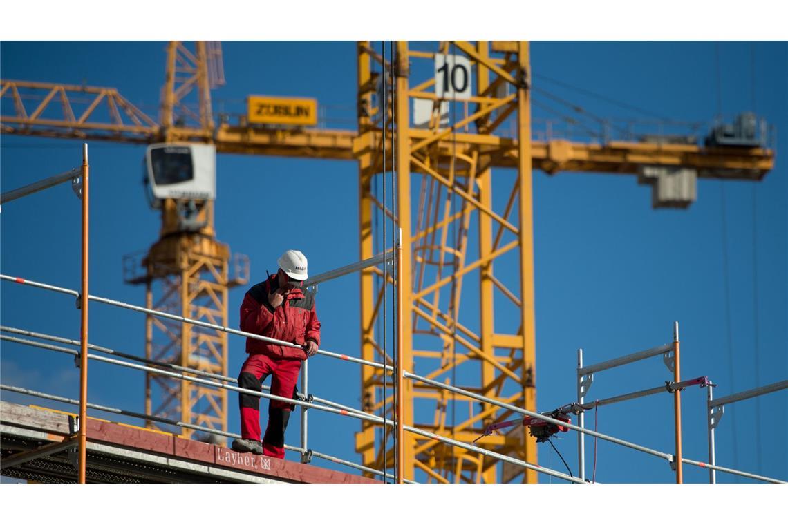 Die Bauwirtschaft rechnet vorerst nicht mit einer Erholung. (Symbolfoto)