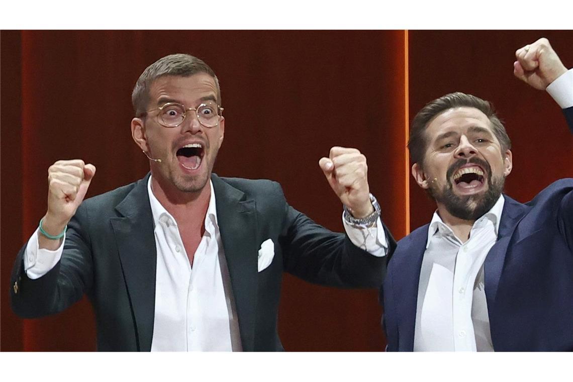 Die beiden Entertainer Joko und Klaas starten mit einer Neujahrsgala in das Jahr 2025. (Archivbild)