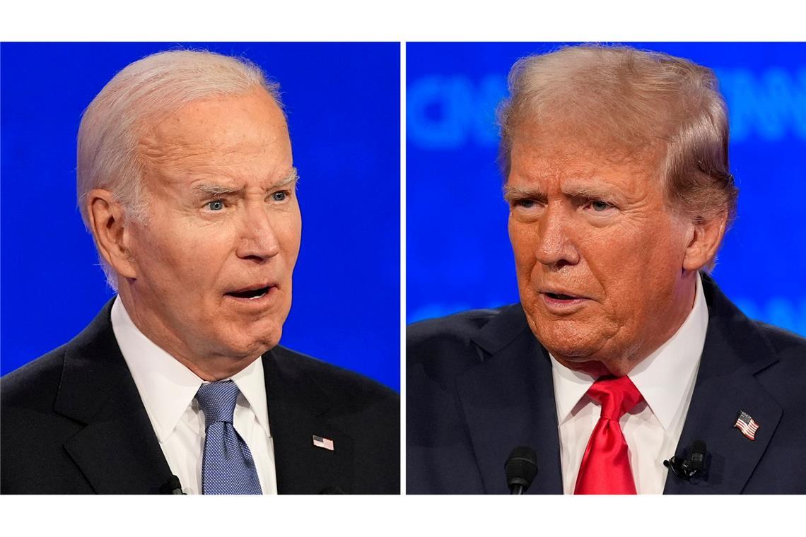 Die beiden Ex-Kontrahenten Biden und Trump treffen sich kommende Woche im Weißen Haus. (Archivbild)