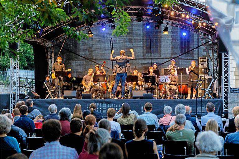 Die Big Band unter der Leitung von Felix Meyerle zeigte ein unterhaltsames Programm. Foto: J. Fiedler