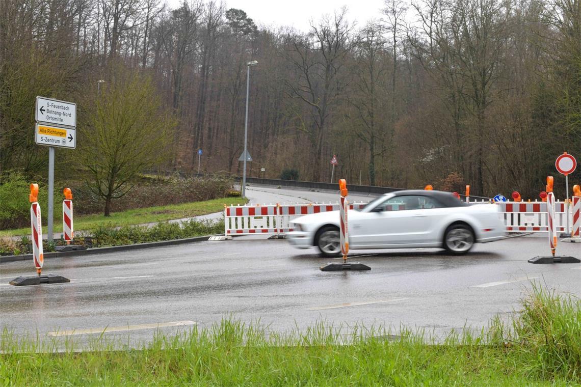 Die Botanger Straße soll kommende Woche wieder freigegeben werden.