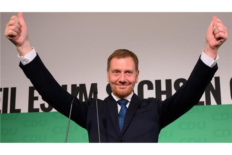 Die CDU von Ministerpräsident Kretschmer ist bei der Landtagswahl in Sachsen auf den ersten Platz gekommen.