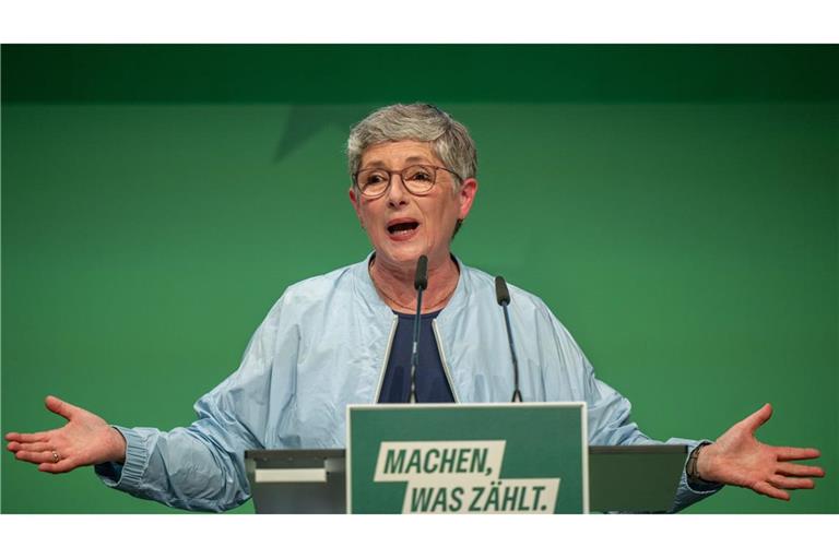 Die Co-Fraktionsvorsitzende der Grünen, Britta Haßelmann, forderte eine zentrale Weichenstellung bei einem „Zukunftskongress“ in Berlin. (Archivfoto)