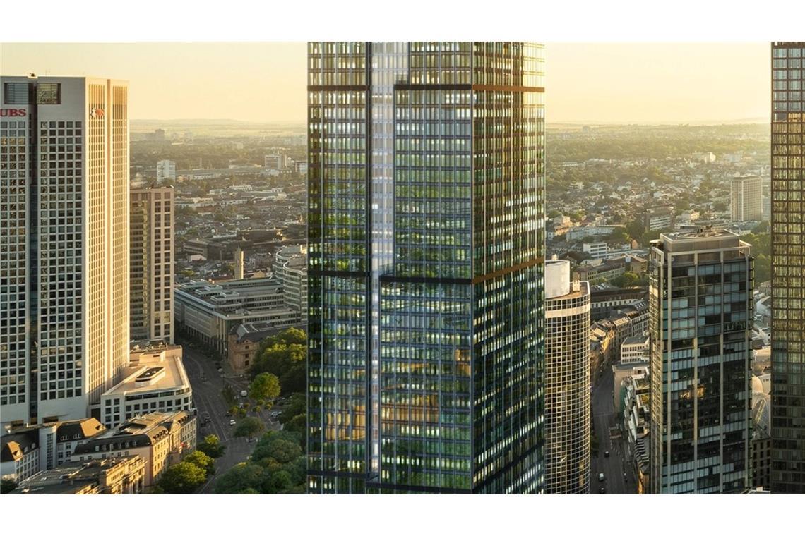 Die Commerzbank mietet 52 Etagen im neuen Central Business Tower ab 2028. (Handout)