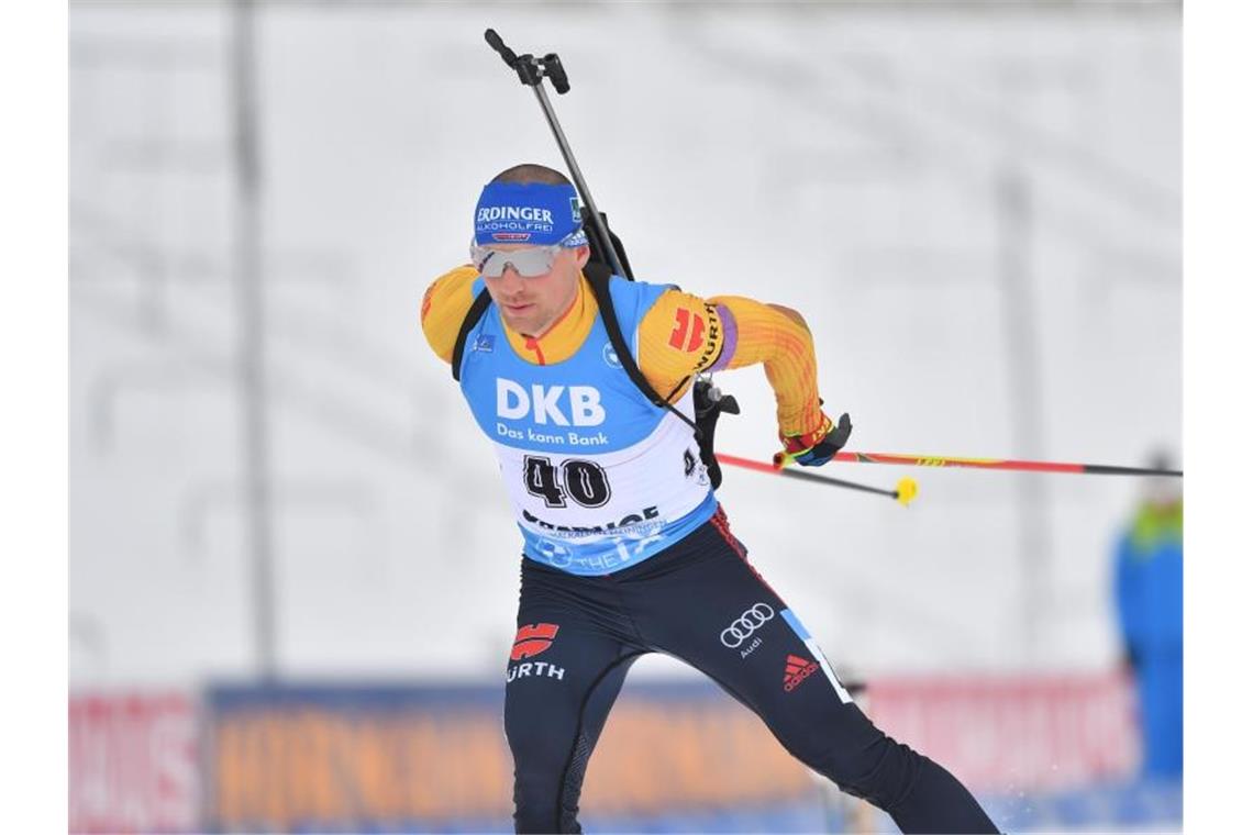 Das bringt der Wintersport am Freitag Die deutschen Biathleten um Erik Lesser sind in Oberhof gefordert. Foto: Martin Schutt/dpa