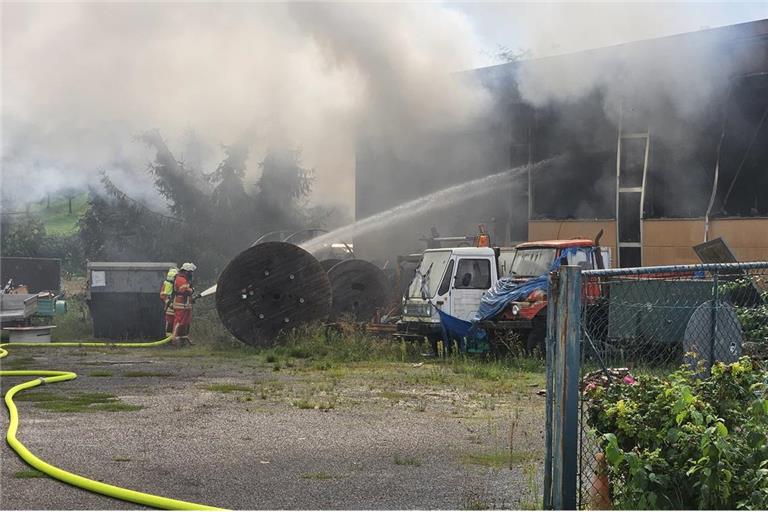 Die Feuerwehr war am Mittwochvormittag zu einem Löscheinsatz ausgerückt. Foto: Kevin Lermer/7aktuell.de