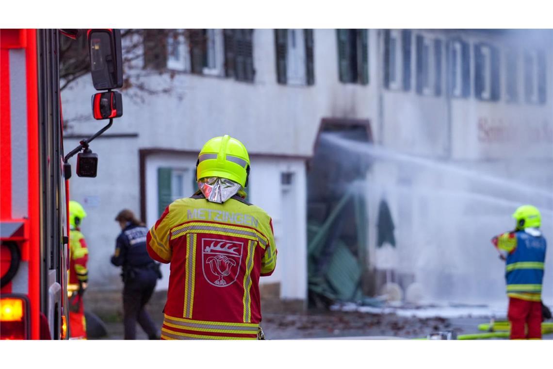 Die Feuerwehr war mit einem Großaufgebot vor Ort.