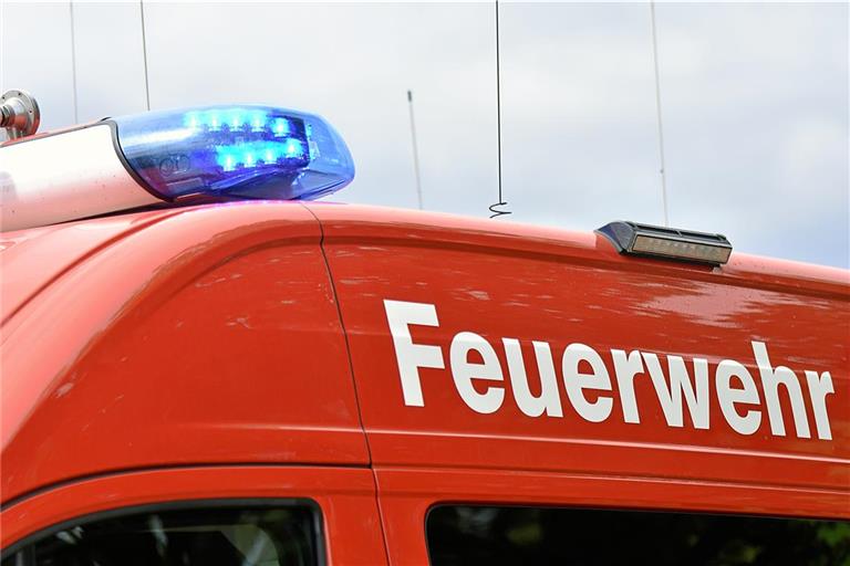 Die Feuerwehr war mit zwei Fahrzeugen vor Ort. Symbolbild: Tobias Sellmaier