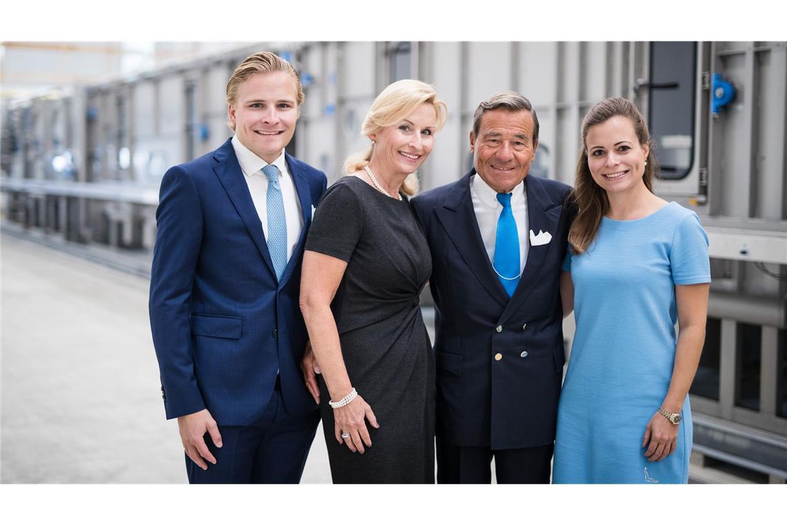 Die Geschwister Wolfgang junior (links) und Bonita Grupp (rechts) leiten die Geschäfte bei Trigema.