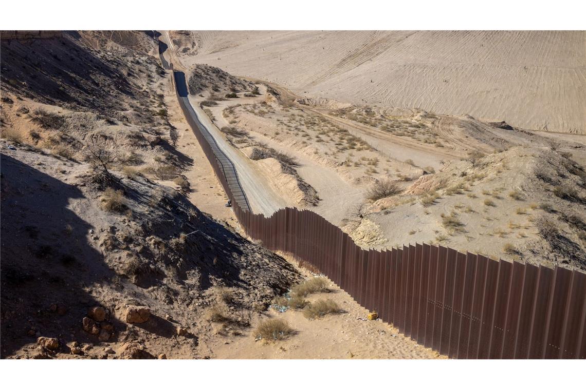 Die Grenzmauer zwischen Ciudad Juárez und dem US-Bundesstaat Texas.