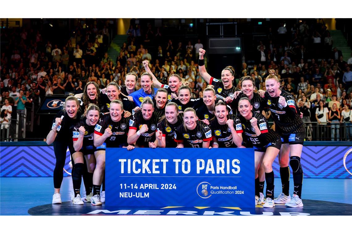 Die Handballerinnen freuen sich auf die Olympischen Spiele in Paris.