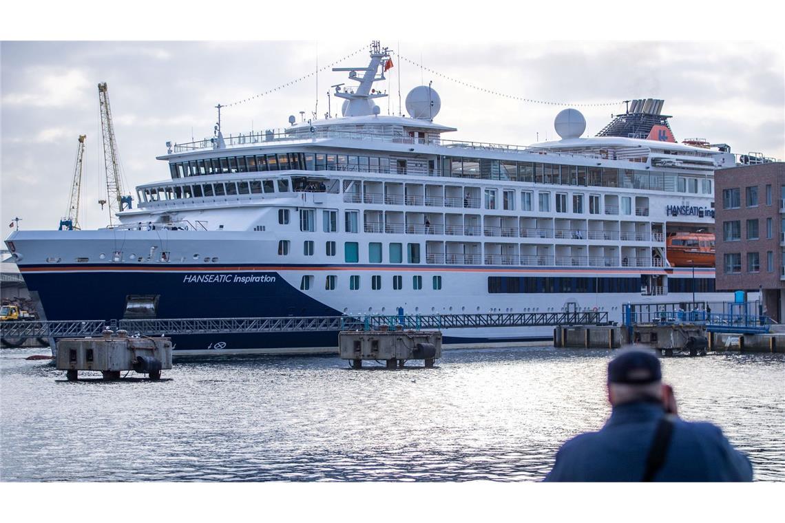 Die "Hanseatic Inspiration" während eines Aufenthalts in Wismar, Mecklenburg-Vorpommern. (Archivbild)