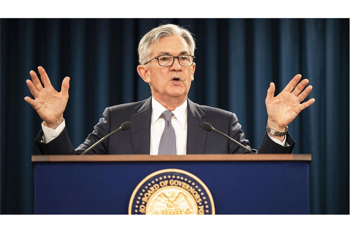 „Die Inflation ist noch immer zu hoch“, sagt US-Notenbankchef Jerome Powell.