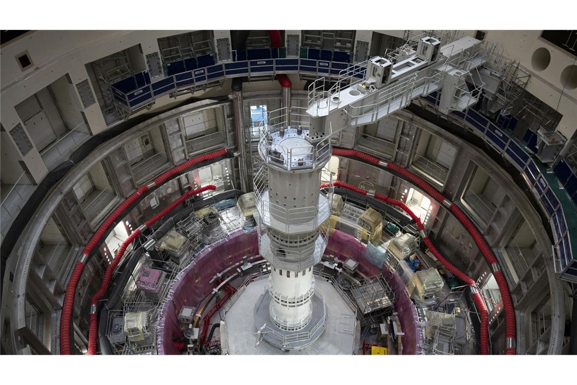 Die Iter-Tokamak-Maschine, ein experimenteller Fusionsreaktor, ist in Saint-Paul-Lez-Durance zu sehen.