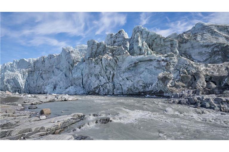 Die Kalbungsfront des Russell-Gletschers, Kangerlussuaq, Grönland.