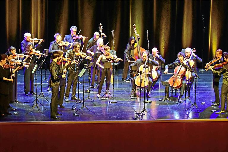 Die Kooperation des Vision String Quartets mit dem Württembergischen Kammerorchester Heilbronn ist gelungen. Foto: Tobias Sellmaier