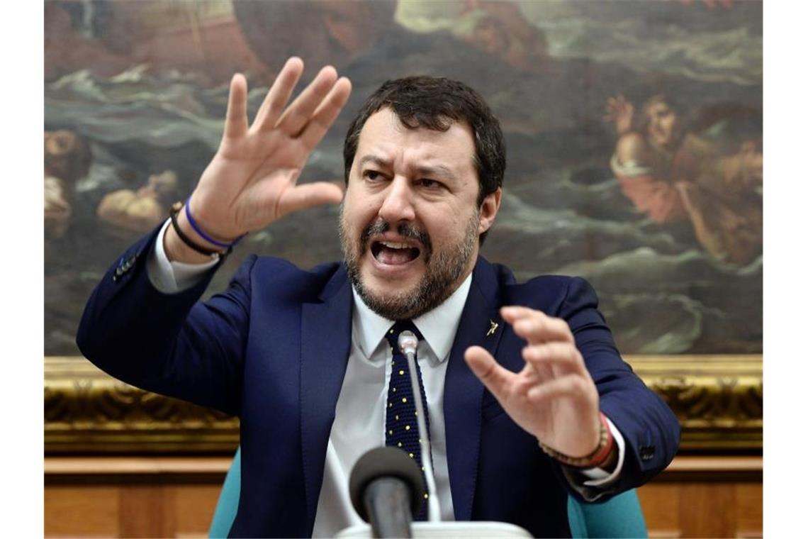 Salvinis Comeback? Regionalwahlen in Italien angelaufen Die Krise der italiensichen Regierung spielt vor allem dem Oppositionschef von der rechtspopulistischen Lega, Matteo Salvini, in die Hände. Foto: Fabio Cimaglia/LaPresse via ZUMA Press/dpa