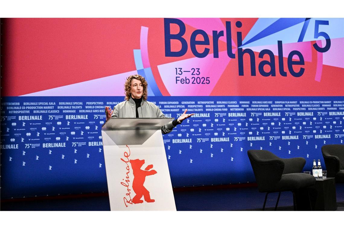 Die neue Intendantin Tricia Tuttle stellte das Programm der Berlinale vor.