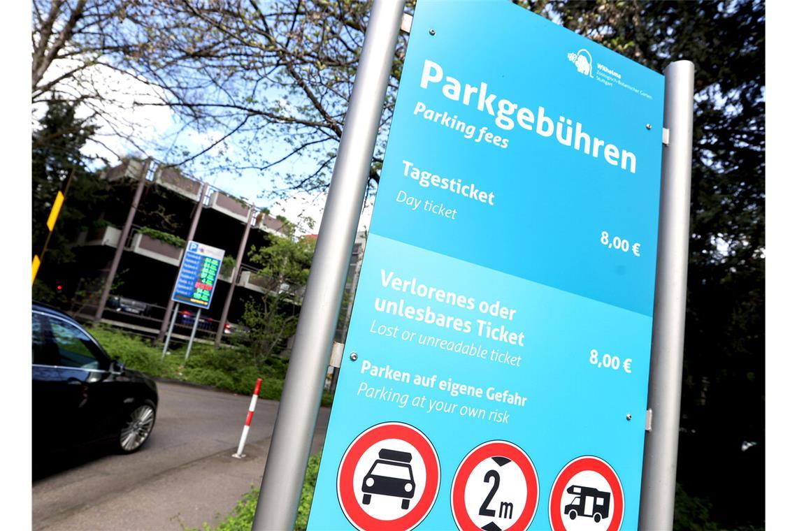 Die neuen erhöhten Parkgebühren am Wilhelma-Parkhaus führen zu viel Kritik und ­Beschwerden.