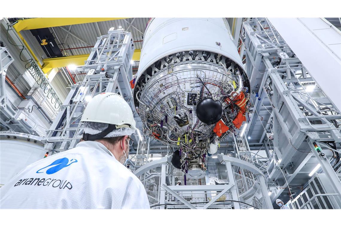 Die Oberstufe der Ariane 6 wird in Bremen montiert und in Lampoldshausen getestet. (Archivbild)