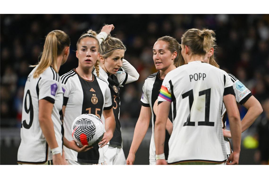 Die Partie gegen Frankreich haben sich die DFB-Frauen anders vorgestellt.