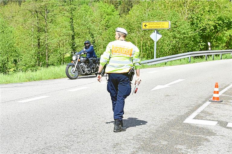 Die Polizei führt an der Sulzbacher Steige immer wieder Schwerpunktkontrollen durch. (Archivfoto)