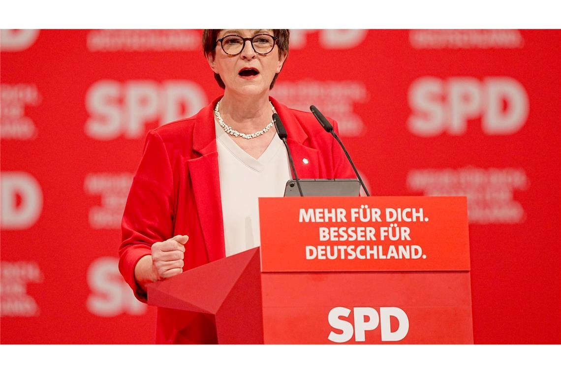 Die SPD-Chefin sieht Merz in einer Sackgasse. (Archivbild)