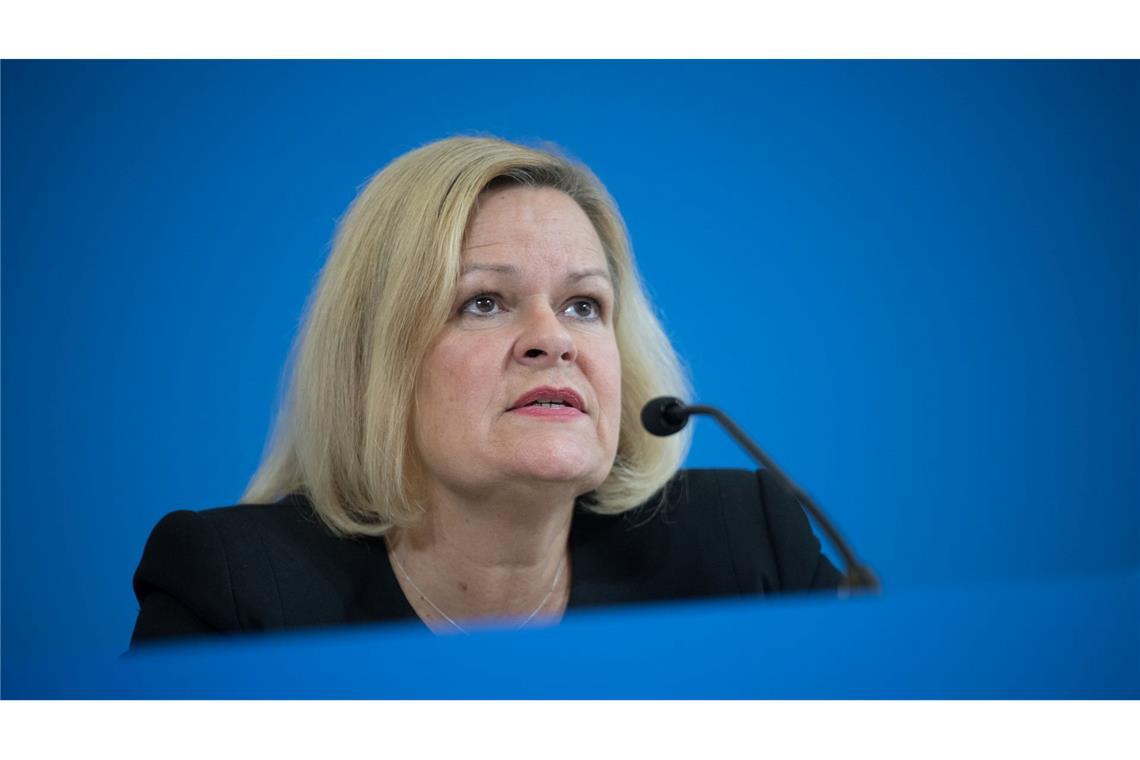 Die SPD-Politikerin Faeser war bei der FDP-Fraktion zu Gast. (Archivbild)