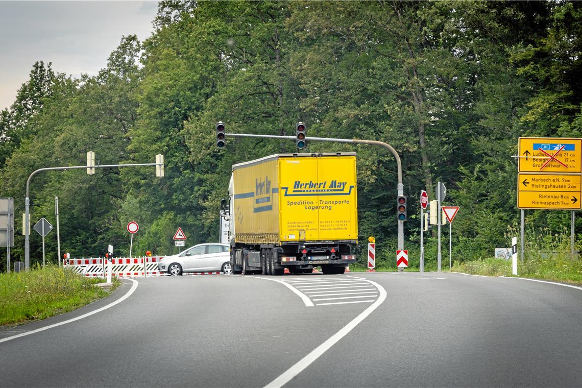 Die Sperrung wird am Wochenende wieder aufgehoben. Foto: Alexander Becher