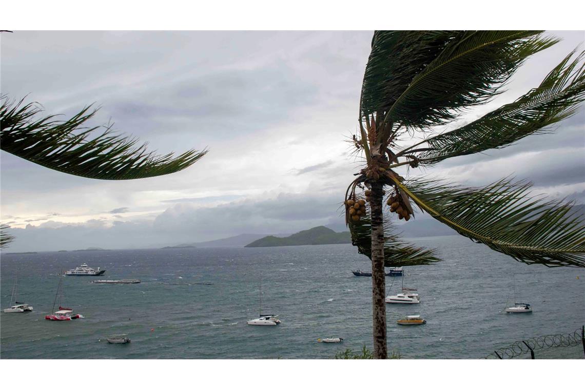 Die Sturmböen fegten mit einer Geschwindigkeit von mehr als 220 Kilometern pro Stunde über Mayotte.