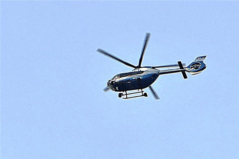 Die Suche mit dem Polizeihubschrauber blieb ohne Erfolg. Archivfoto: Alexandra Palmizi