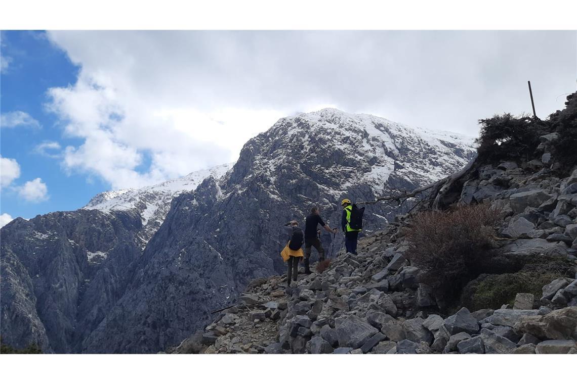 Die Suche nach Johann W. rund um die Samaria-Schlucht  gestaltet sich schwierig.